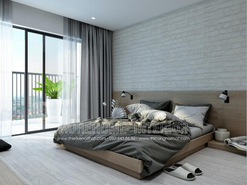 Mẫu giường ngủ thấp được thiết kế theo phong cách hiện đại, trẻ trung cũng là một lựa chọn tốt cho những căn phòng diện tích nhỏ mang lại cảm giác rộng rãi hơn và không cản trở tầm nhìn